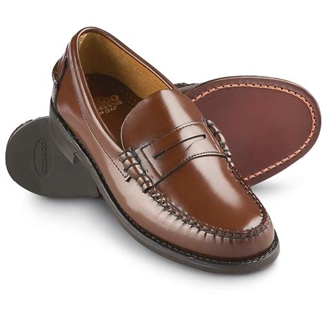 traditional penny loafers.